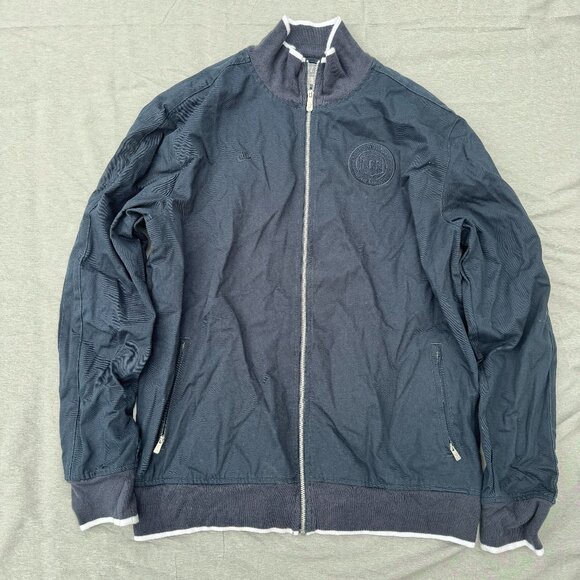 Y2K NIKE FFF France Football Federation Navy Soccer Football Jacket Size XLT - Picture 1 of 6
